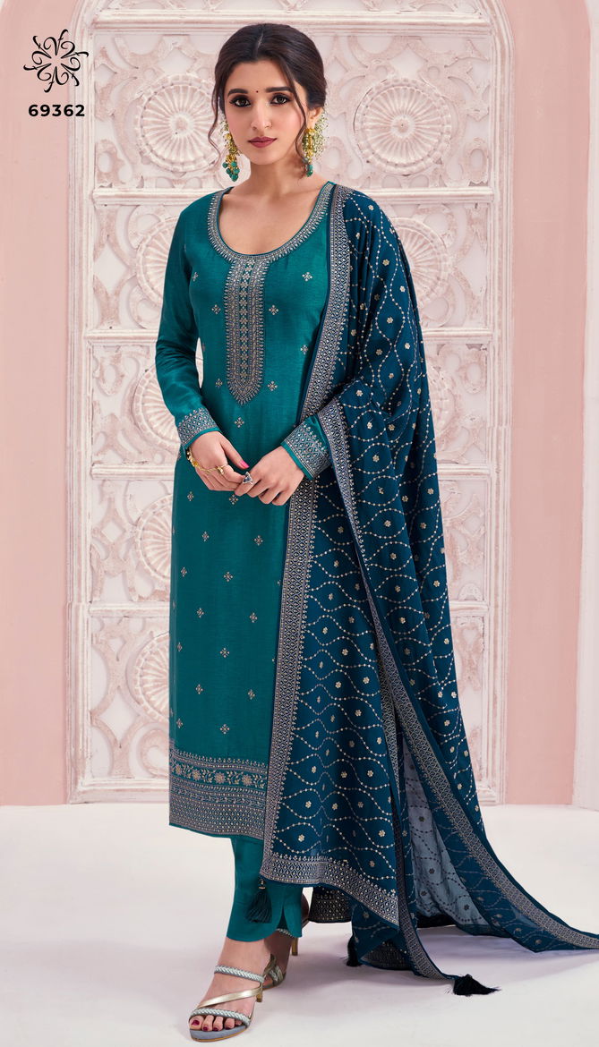 Siya By Vinay Kuleesh Embroidered Silk Designer Salwar Kameez Wholesalers In Delhi
